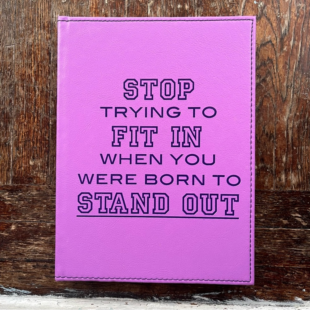 Stand Out hardcover lined journal